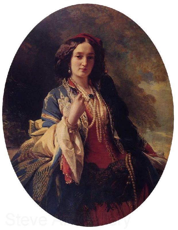 Franz Xaver Winterhalter Katarzyna Branicka, Countess Potocka Norge oil painting art